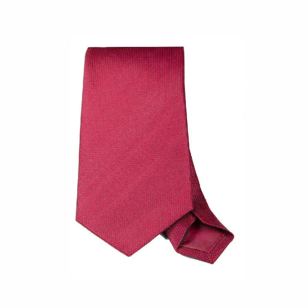 Silk Texture Tie in Burgundy main image 0
