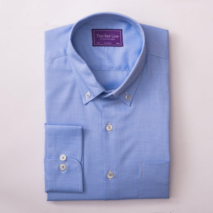 Royal oxford azure casual shirt - Thin Red Line 