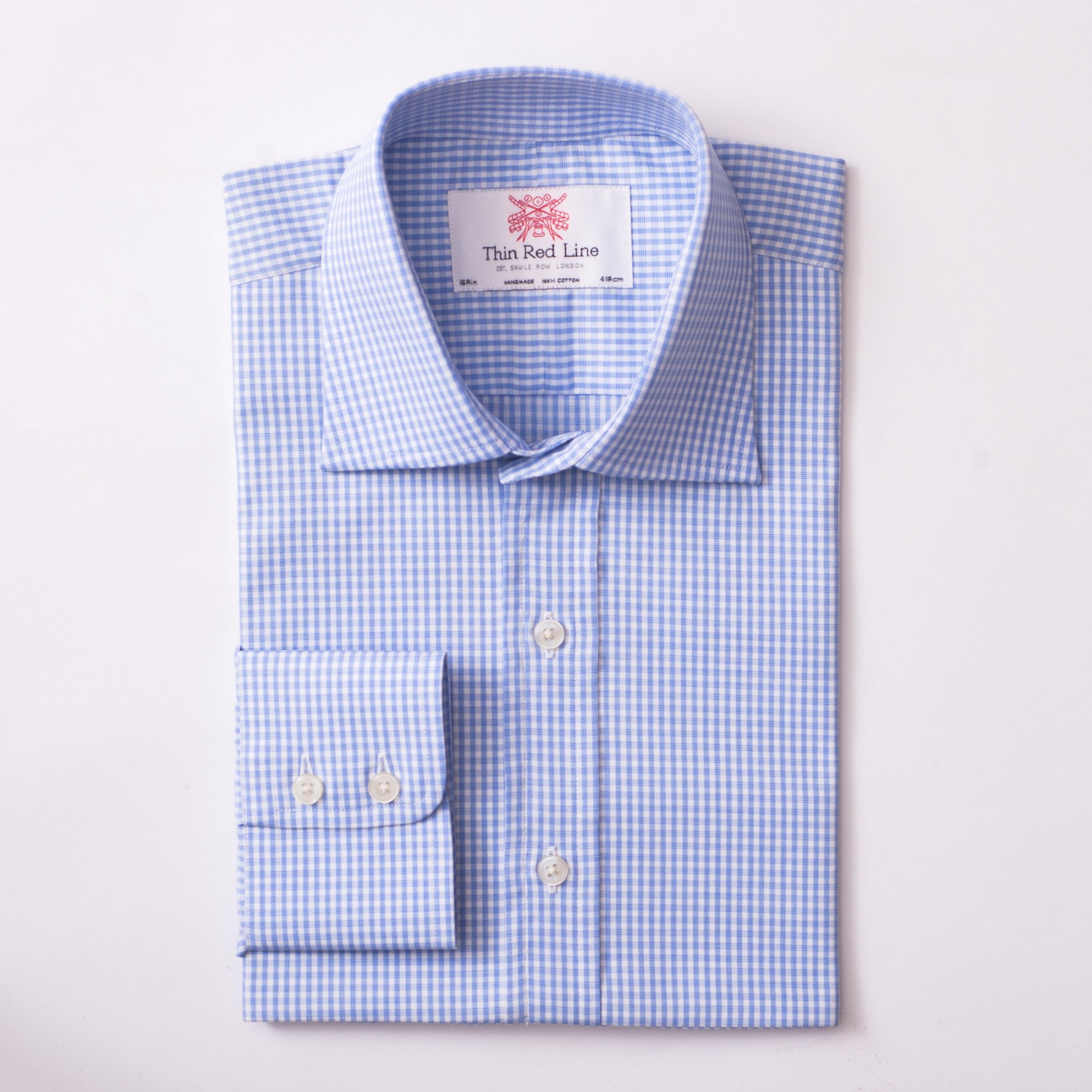 Sky & Pistachio Check Dress Shirt