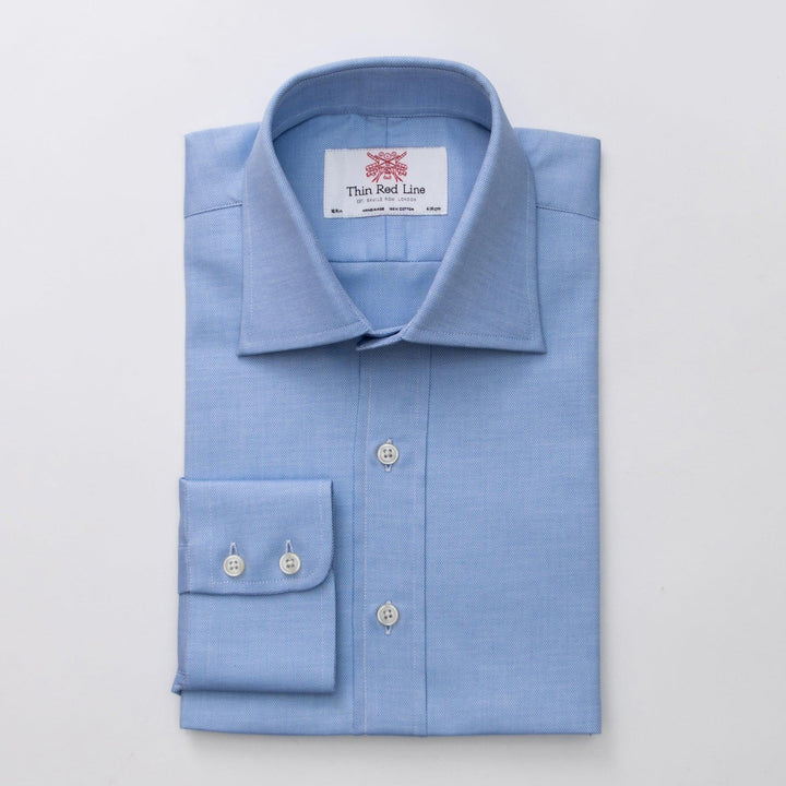 Royal oxford azure classic shirt - Thin Red Line 