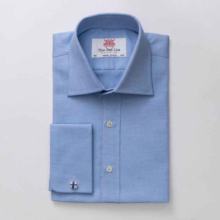 Royal oxford azure classic shirt - Thin Red Line 