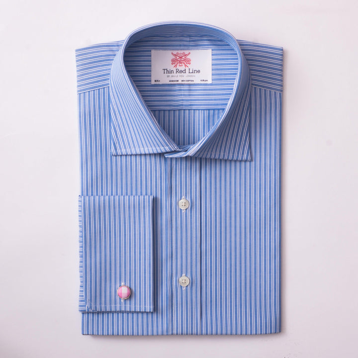 Soho stripe blue classic shirt - Thin Red Line 